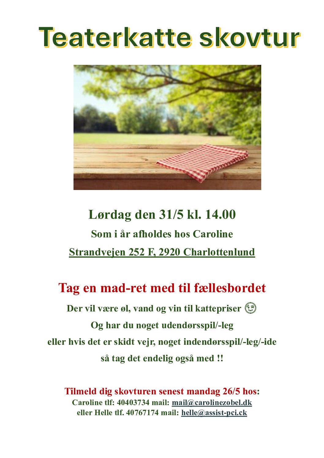 You are currently viewing Skovtur for Aktive medlemmer